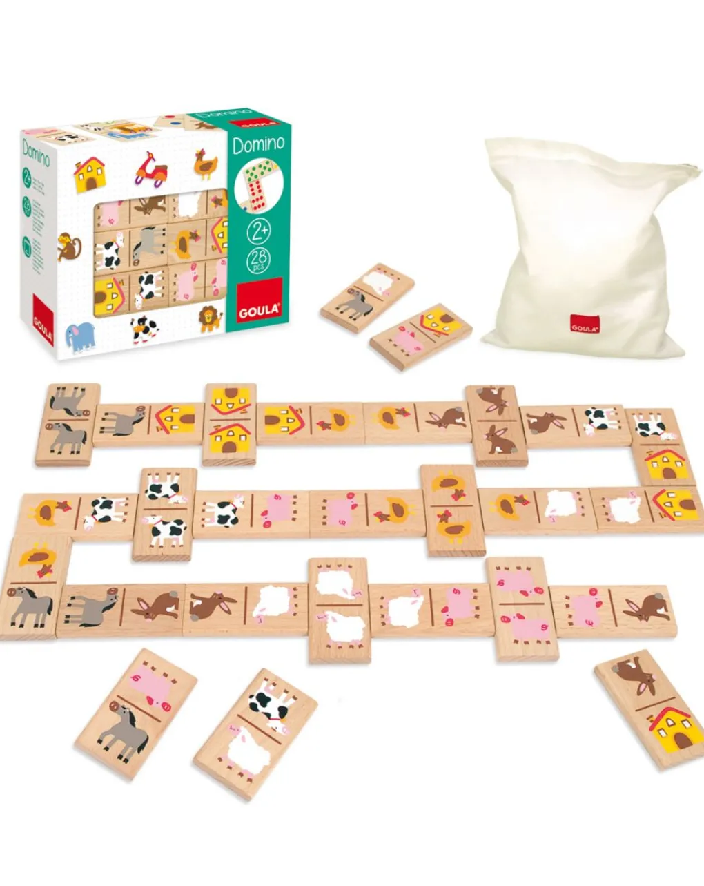 Goula Giochi Didattici-- Domino Fattoria