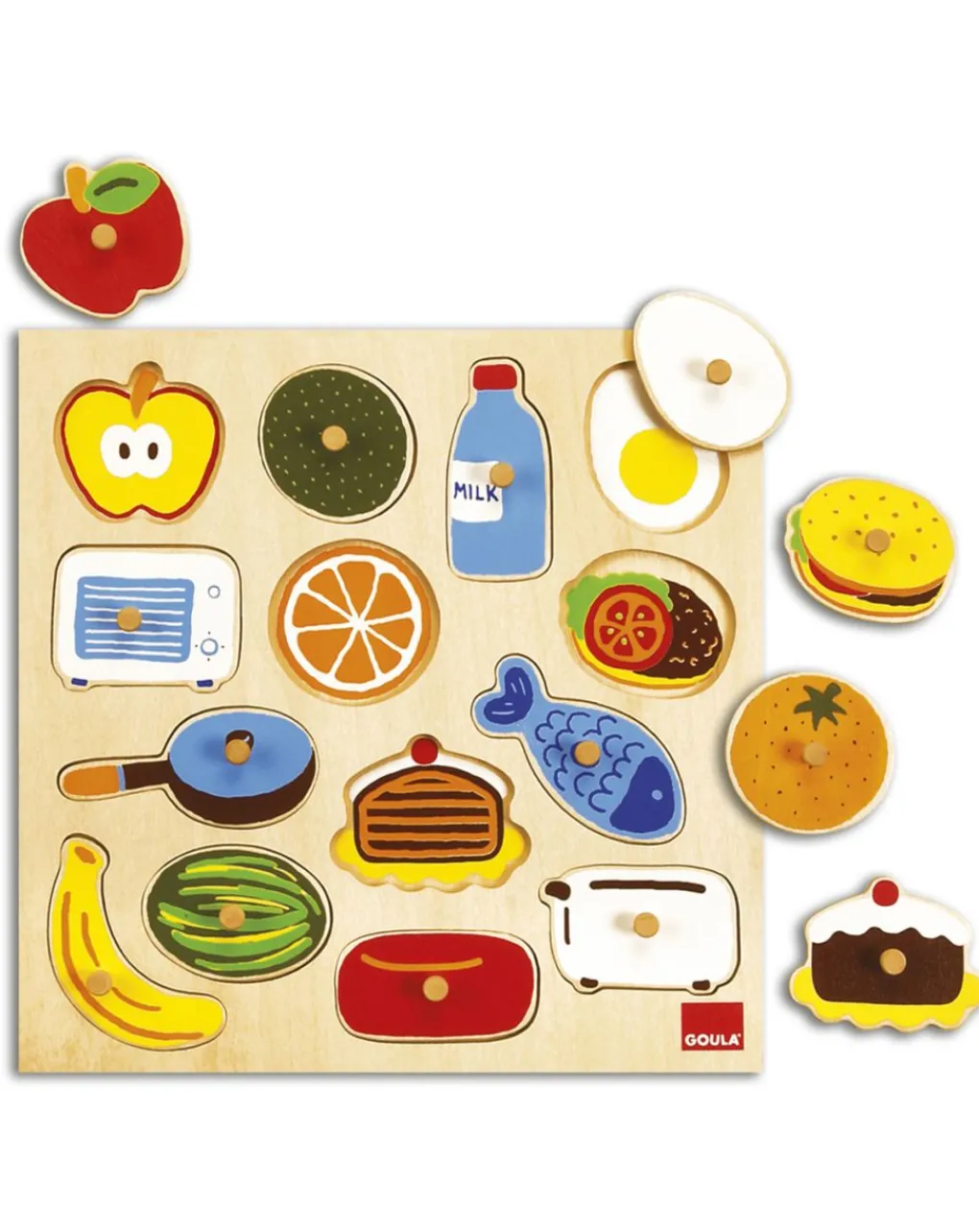 Goula Puzzle Per Bambini-- Puzzle Dentro E Fuori