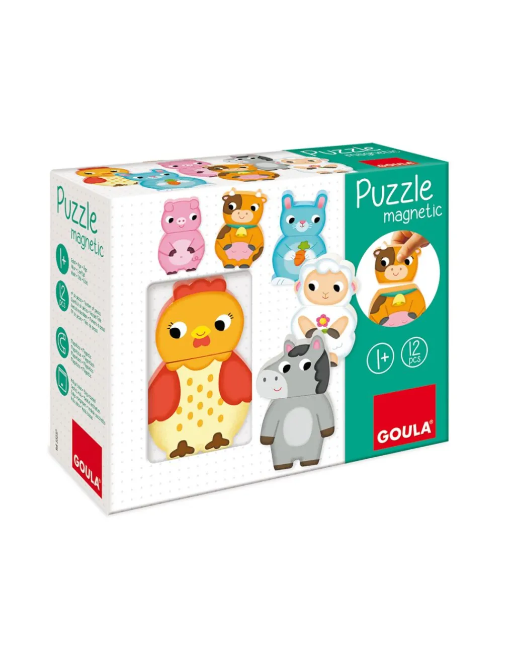 Goula Puzzle Per Bambini-- Puzzle Magnetico Animali Fattoria