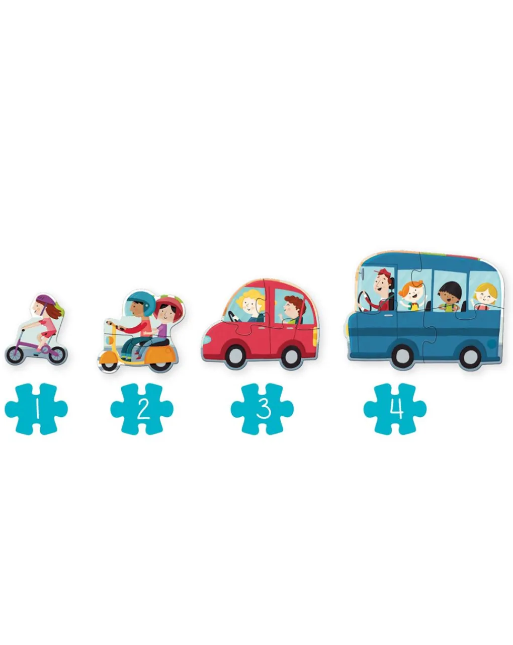 Goula Puzzle Per Bambini-- Puzzle Xxl Veicoli