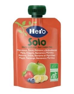 Hero Merende Da Bere-Baby Pouch Mela Fragola Mirtillo Bio 100G
