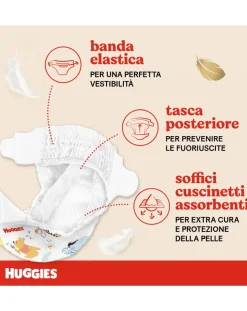 Huggies Taglia 4-Pannolini Extra Care Grande Tg. 4 (7-18 Kg) - 38 Pezzi