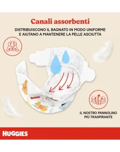 Huggies Taglia 4-Pannolini Extra Care Grande Tg. 4 (7-18 Kg) - 38 Pezzi