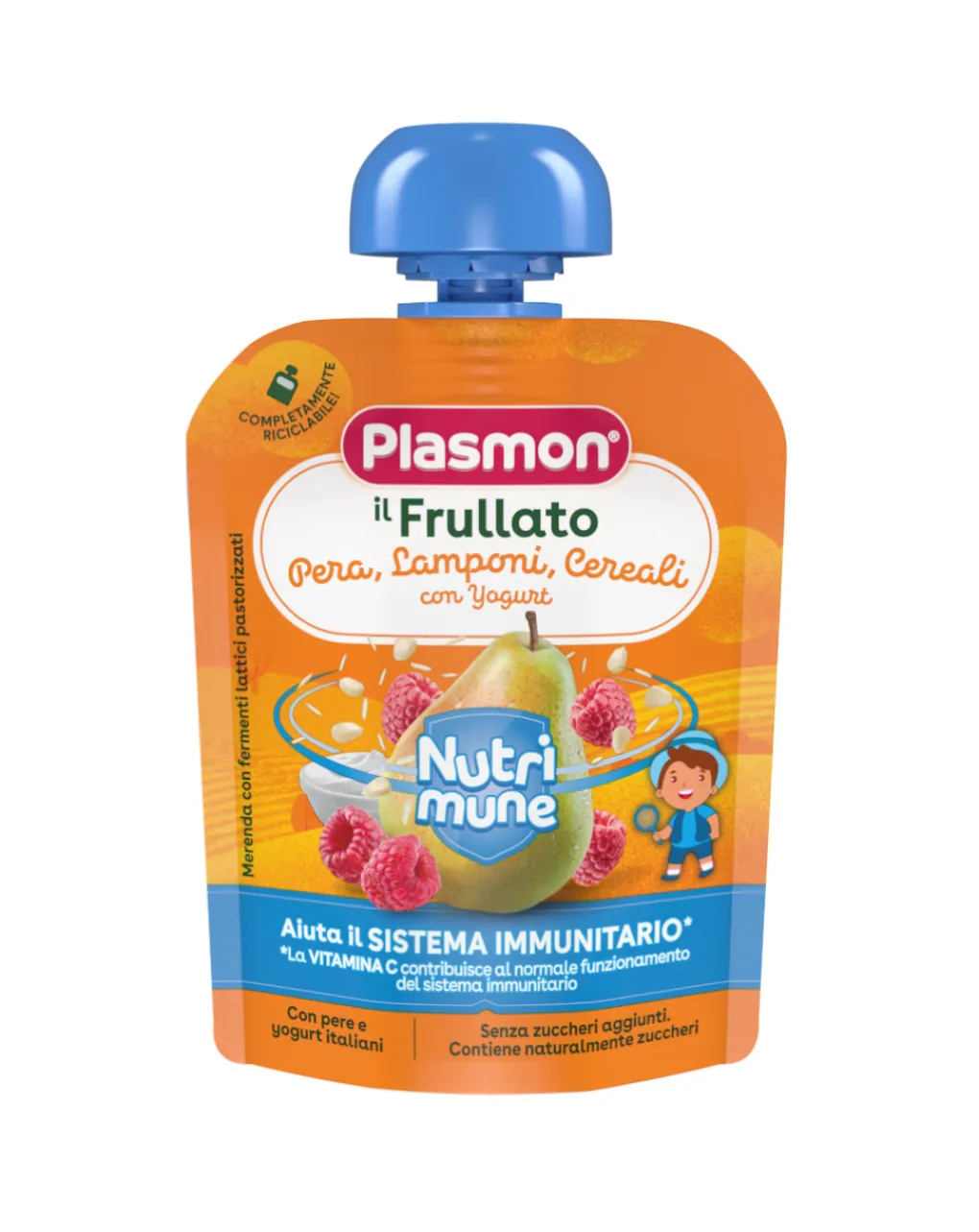 Hero Merende Da Bere-Il Frullato Nutri-Mune Peralamponi Cerealiyogurt 85G - Plasmon