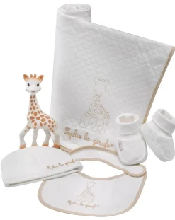 SOPHIE LA GIRAFE Giochi Primi Mesi-Il Mio Primo Corredo Di Nascita So’Pure . Cotone 100% Biologico - Vulli
