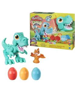 Play-Doh Giochi Interattivi E Prescolari-Il T-Rex Mangione: Dinosauro Con Suoni E 3 Uova 3+ Anni - Hasbro Dino-Crew