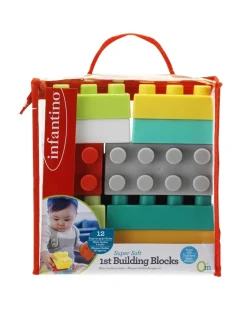 Infantino Giochi Primi Mesi-- Blocchi Di Costruzione Super Soft