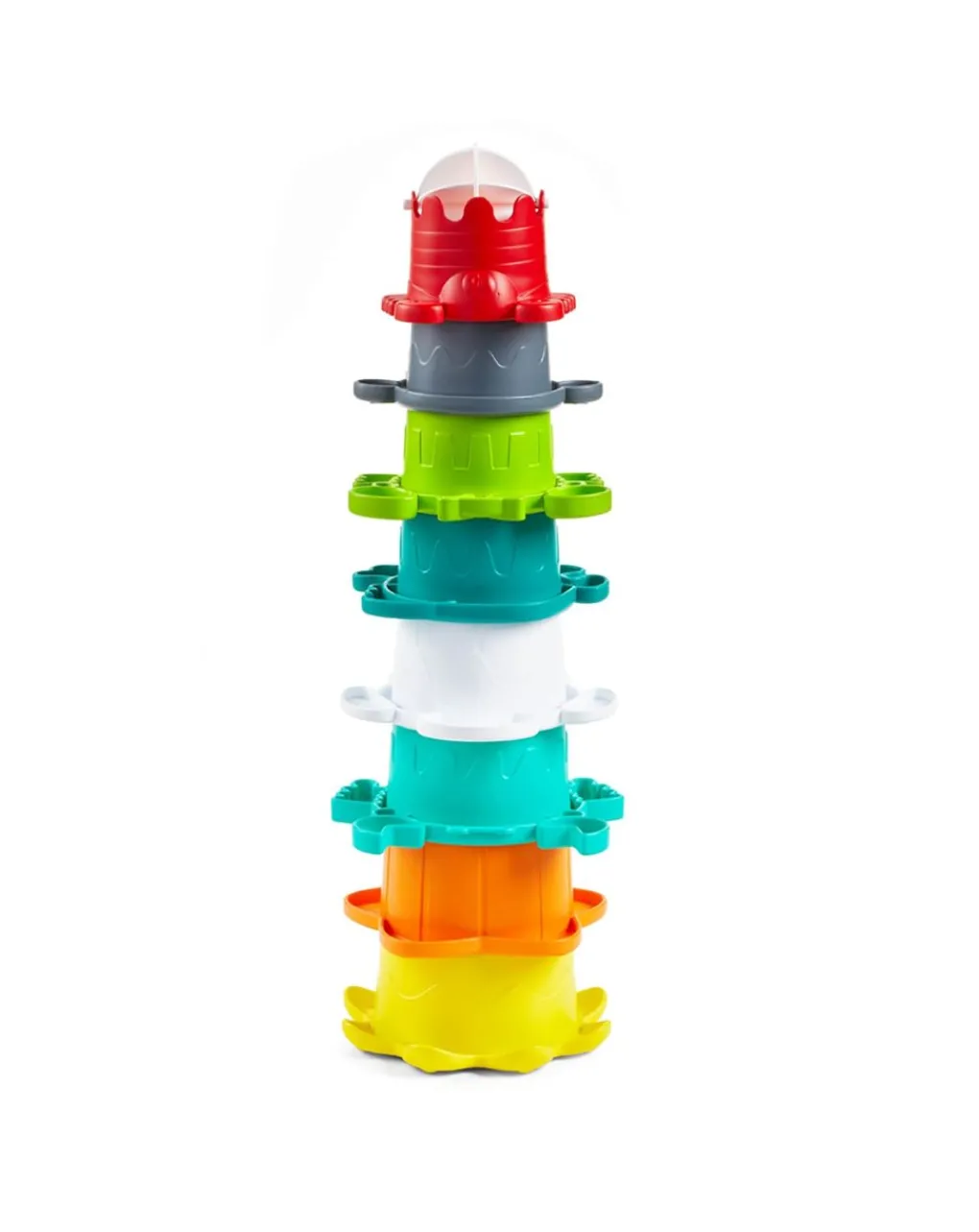 Infantino Giochi Primi Mesi-- Tazze Impilabili Con Forme Marine