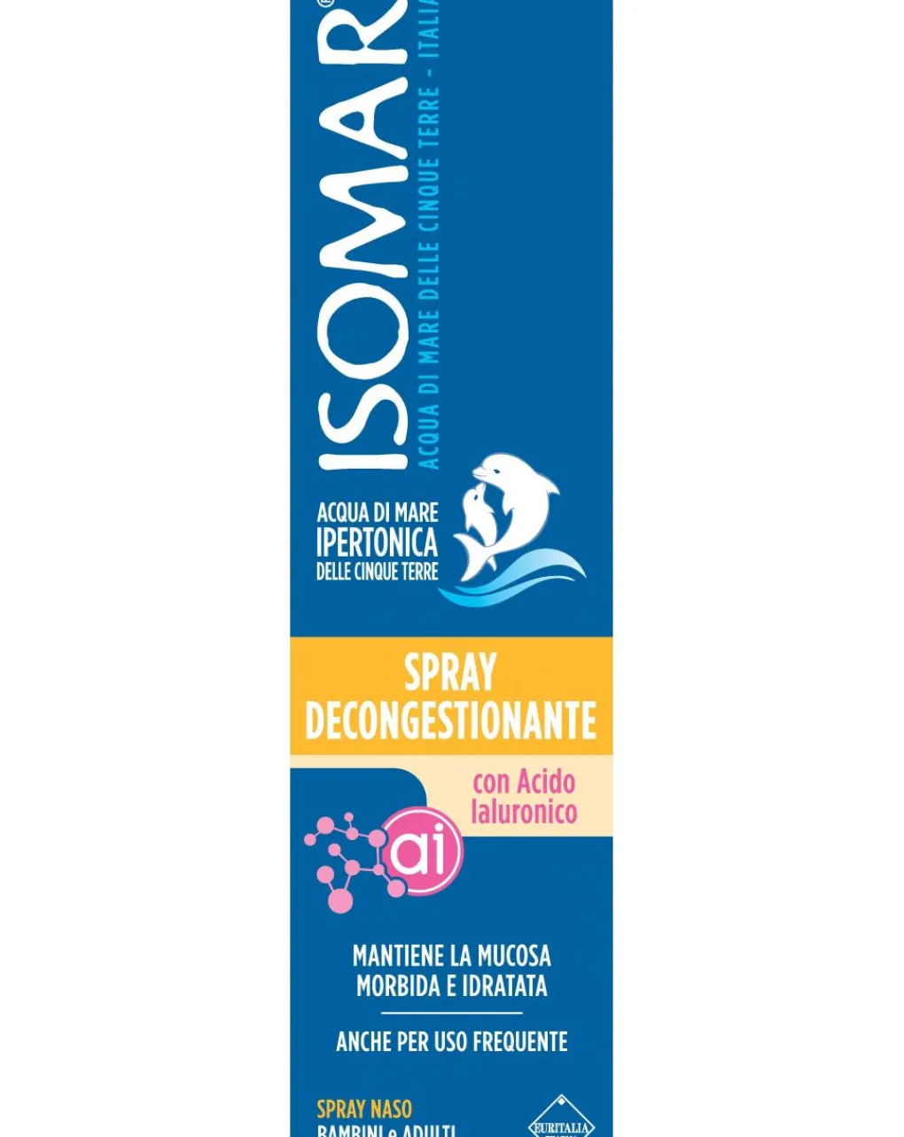 Isomar Cura Naso Occhi E Orecchie-Spray Decong Acido Ialuronico 100Ml