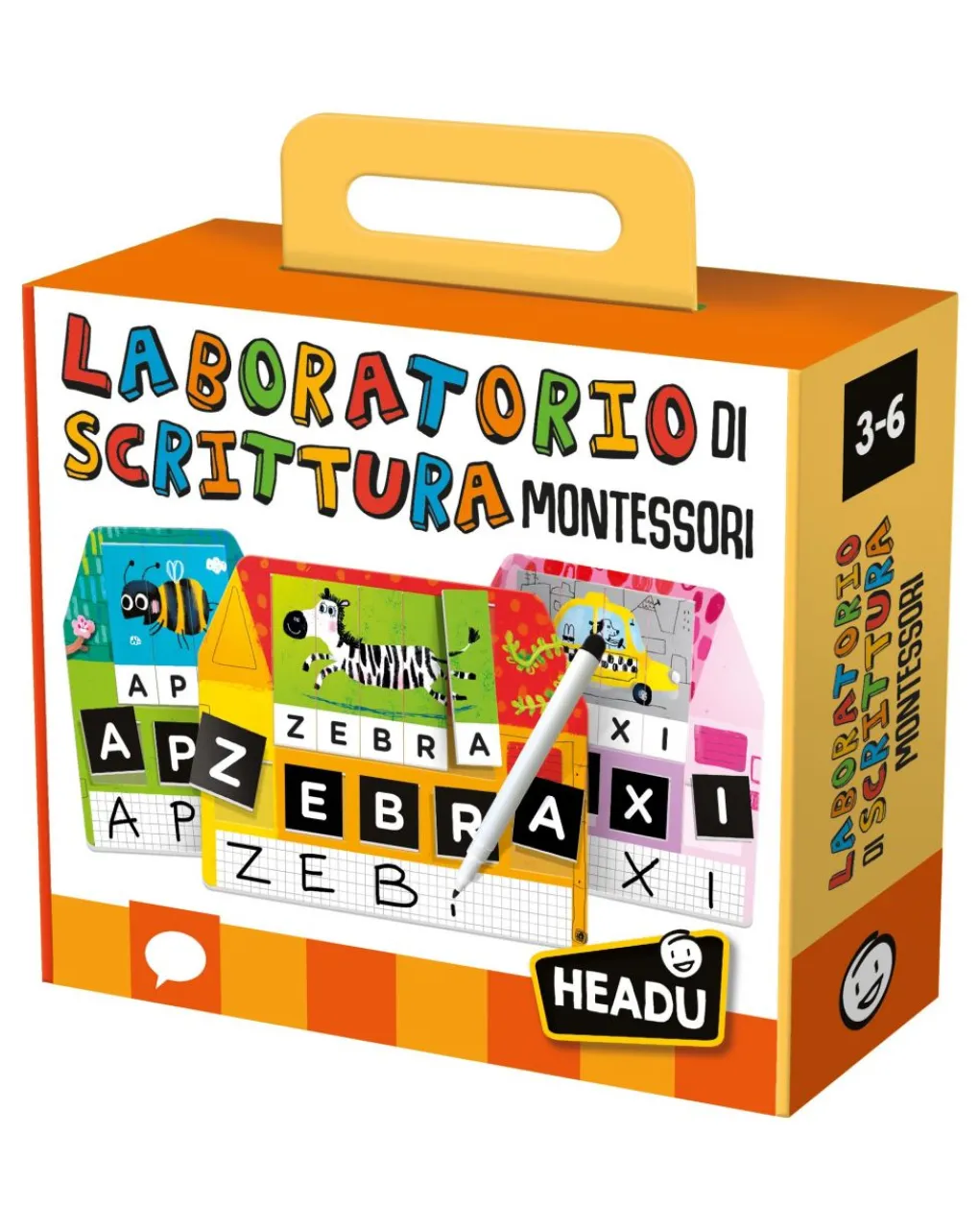 Headu Giochi Interattivi E Prescolari-Laboratorio Di Scrittura Montessori. Leggo E Scrivo Con Tre Metodi Divertenti! 3/6 Anni -