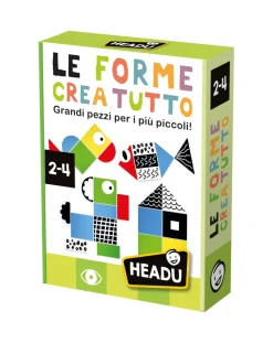 Headu Giochi Didattici-Le Forme Crea Tutto. Grandi Pezzi Per I Piu Piccoli! 2/4 Anni -