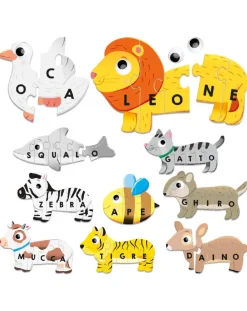 Headu Giochi Didattici-Le Mie Prime Parole. Componi Gli Animali E Impara A Leggere 3/6 Anni -