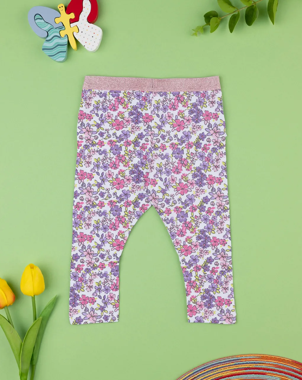 Prenatal Leggings E Gonne-Legging Bimba "Garden” Organic Cotton