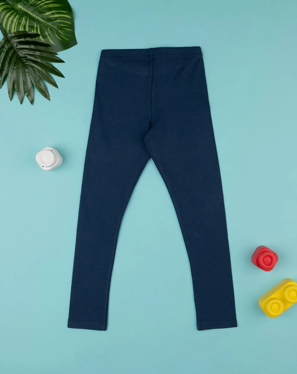 Prenatal Leggings E Gonne-Leggings Bambina Blu In Jersey Stretch