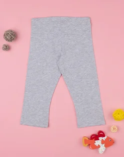 Prenatal Leggings E Gonne-Leggings Bambina Grigio Melange Basic