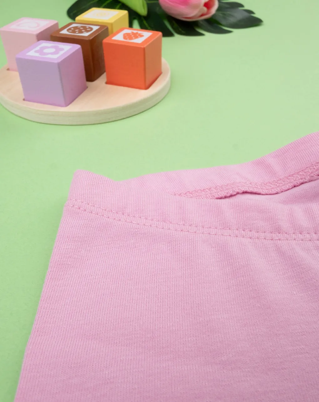 Prenatal Leggings E Gonne-Leggings Bambina Stretch Tinta Unita Rosa