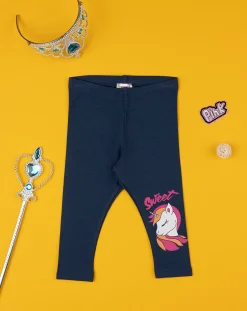 Prenatal Leggings E Gonne-Leggings Bambina Unicorno Blu