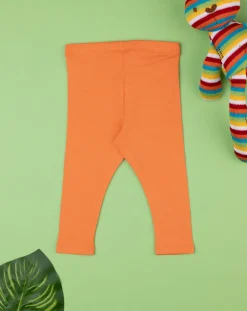 Prenatal Leggings E Gonne-Leggings Bimba Arancioni Con Patch Orsetti