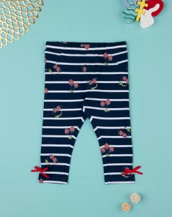 Prenatal Leggings E Gonne-Leggings Bimba Rigati Con Allover