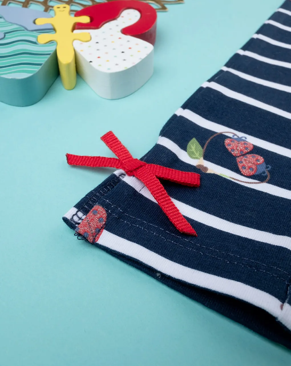 Prenatal Leggings E Gonne-Leggings Bimba Rigati Con Allover