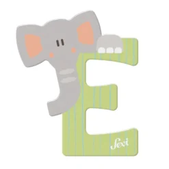 Sevi Giochi In Legno-Lettera E Elefante