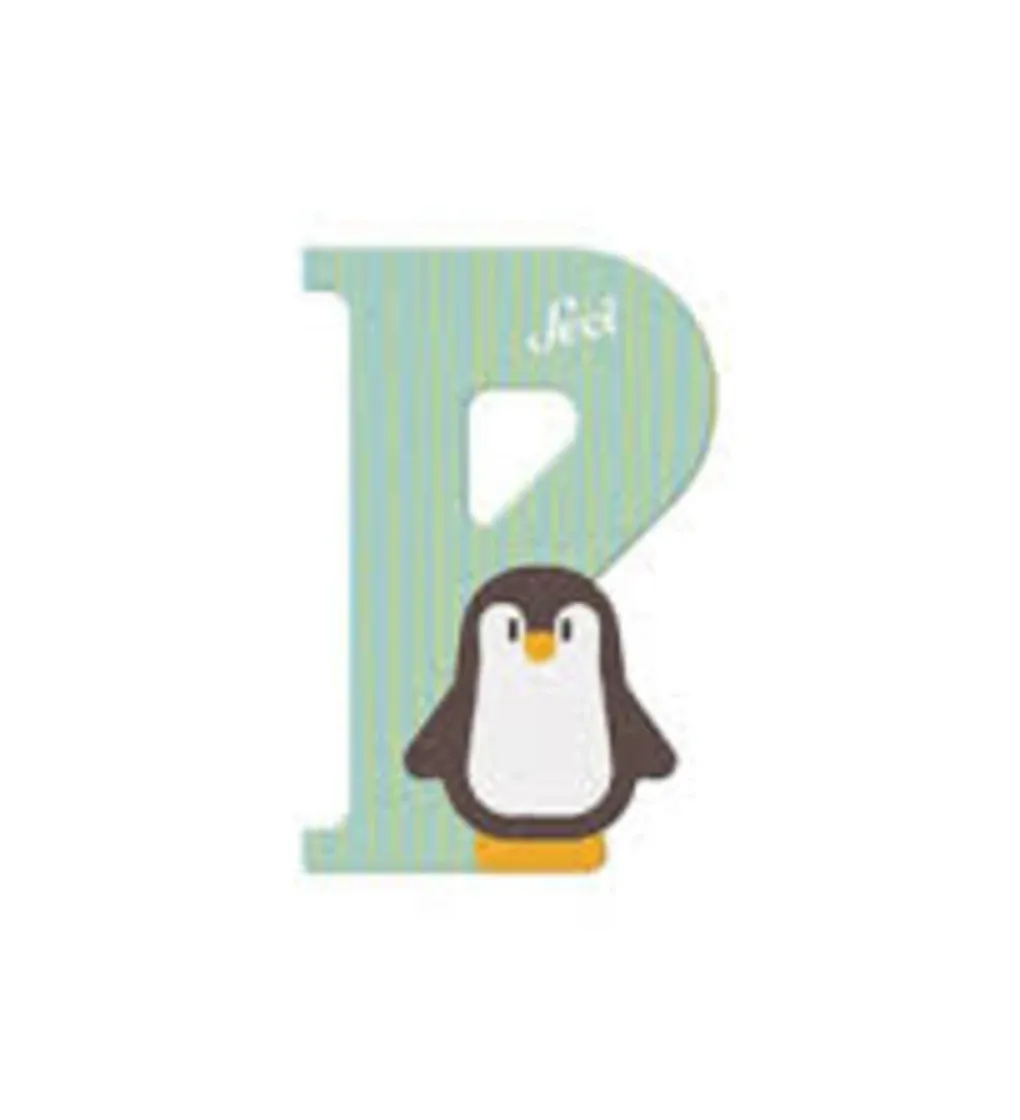 Sevi Giochi In Legno-Lettera P Pinguino