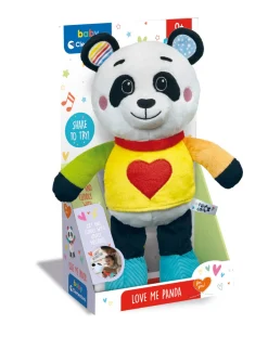 Baby Clementoni Giochi Primi Mesi-Love Me Panda Peluche Per Neonati -
