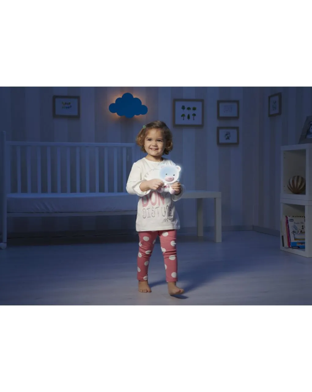 Chicco Giochi Primi Mesi-Luce Notturna Orsetto Dreamlight Rosa -
