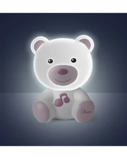 Chicco Giochi Primi Mesi-Luce Notturna Orsetto Dreamlight Rosa -