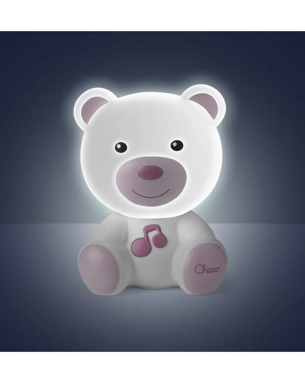 Chicco Giochi Primi Mesi-Luce Notturna Orsetto Dreamlight Rosa -