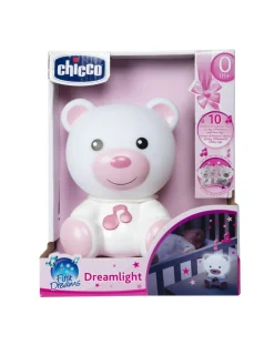 Chicco Giochi Primi Mesi-Luce Notturna Orsetto Dreamlight Rosa -