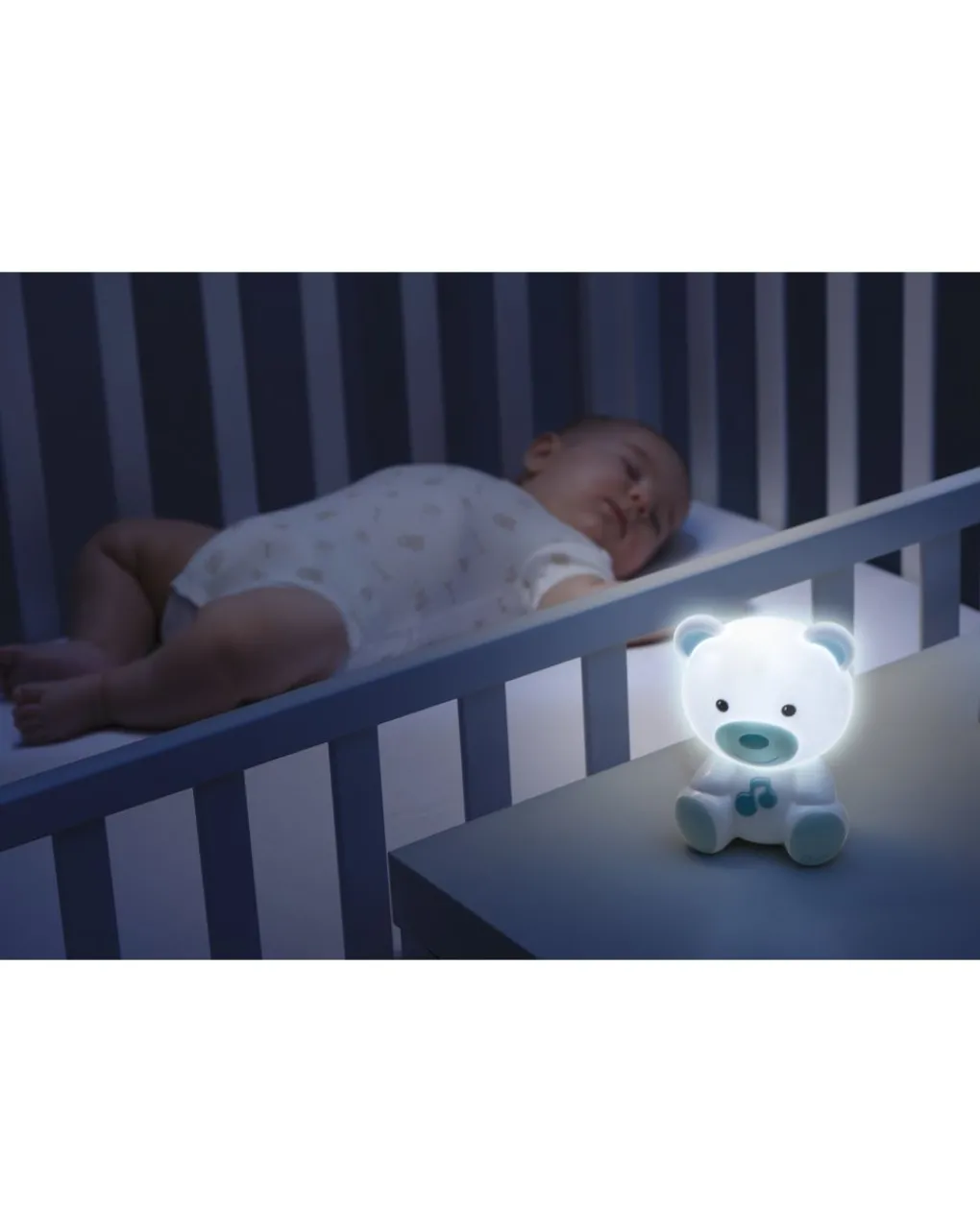 Chicco Giochi Primi Mesi-Luce Notturna Orsetto Dreamlight Azzurro -