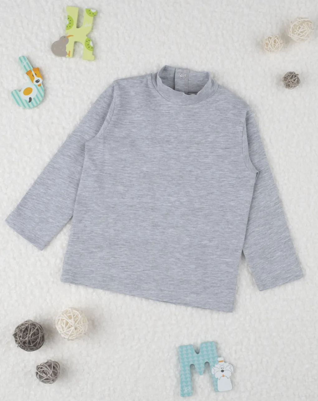 Prenatal Magliette Camicie E Body-Lupetto Girl Grey