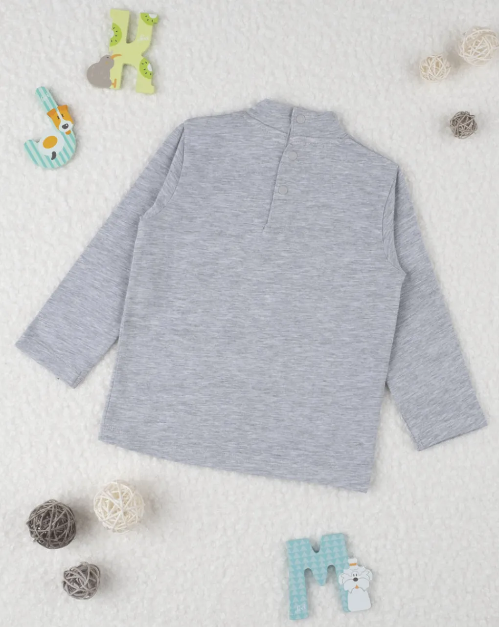 Prenatal Magliette Camicie E Body-Lupetto Girl Grey