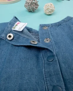 Prenatal Magliette Camicie E Body-Maglia Bambina Mezze Maniche Chambray