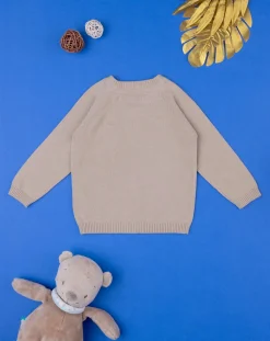 Prenatal Maglioni E Cardigan-Maglia Bimbo In Cotone Beige