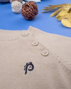 Prenatal Maglioni E Cardigan-Maglia Bimbo In Cotone Beige
