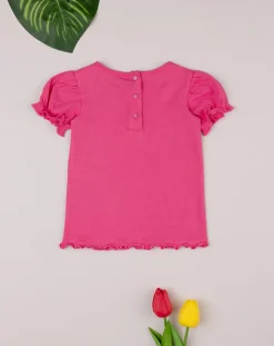 Prenatal Magliette Camicie E Body-Maglia Fucsia Bimba Maniche Corte