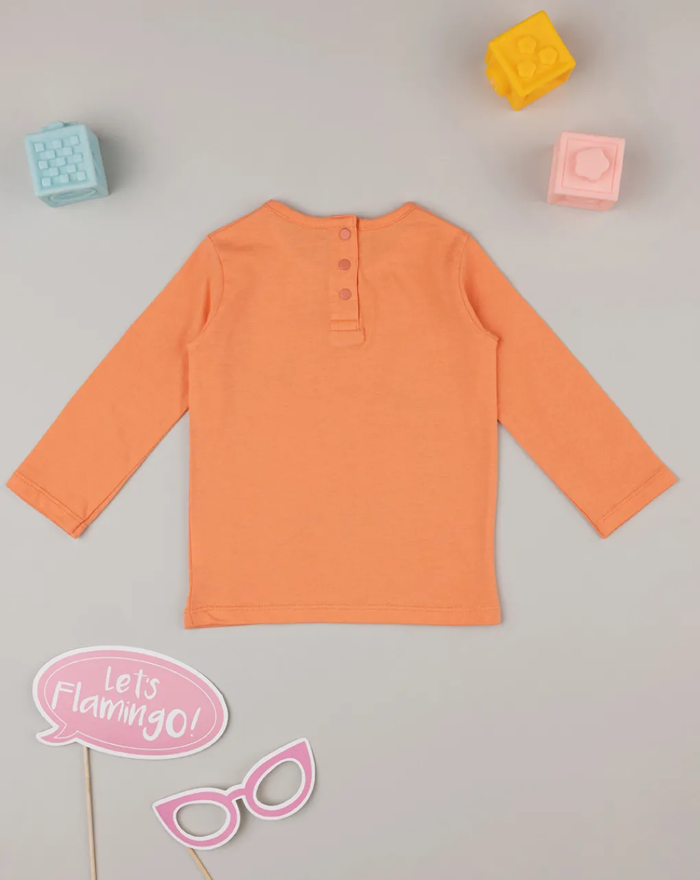 Prenatal Magliette Camicie E Body-Maglia Maniche Lunghe Bimba Arancione Con Gattini