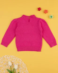 Prenatal Maglioni E Cardigan-Maglia Tricot Bimba Rosa