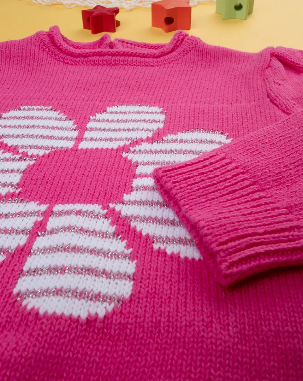 Prenatal Maglioni E Cardigan-Maglia Tricot Bimba Rosa