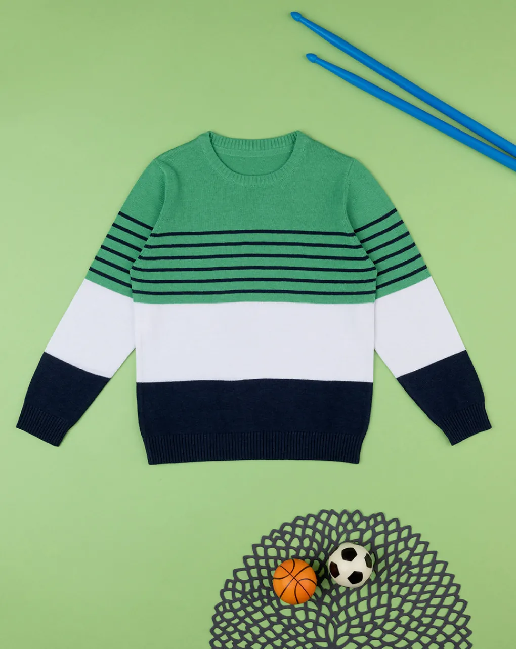 Prenatal Maglioni E Cardigan-Maglia Tricot Bimbo Rigata