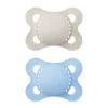 Mam Succhietti-2 Succhietti Original 2-6M Caucciu Azzurro/Beige