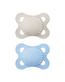 Mam Succhietti-2 Succhietti Original 2-6M Caucciu Azzurro/Beige