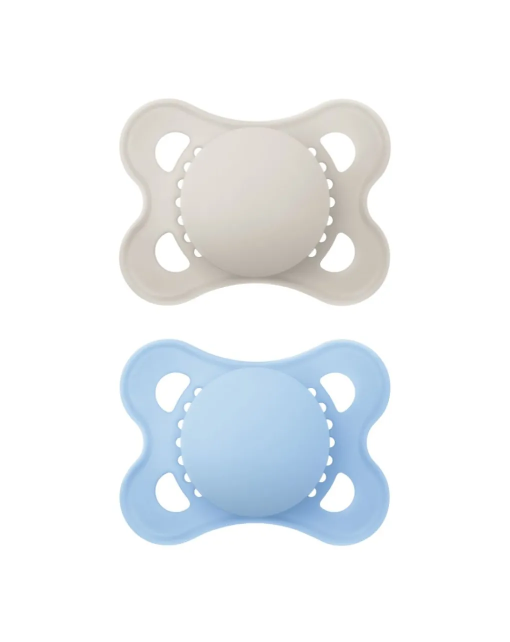 Mam Succhietti-2 Succhietti Original 2-6M Caucciu Azzurro/Beige