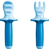 Mam Piatti E Posate-Dipper Setset Posate Con Forchetta E Cucchiaio6+ Mesiazzurro