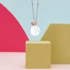 Mamijux Chiama Angeli-Chiama Angeli Con Cuore Centrale Con Piedini Incisi In Oro Rosa