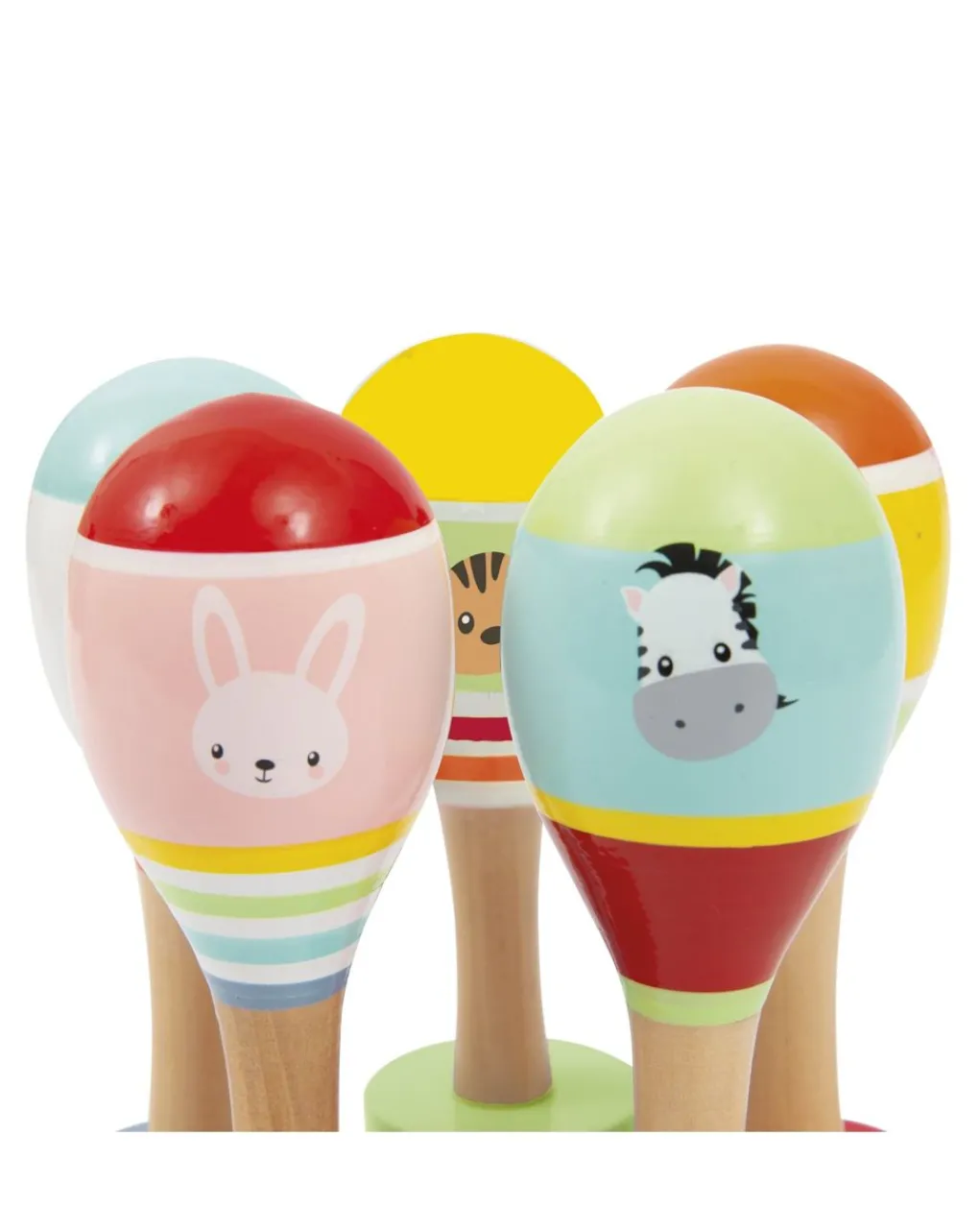 Wood'N'Play Giochi Primi Mesi-Maracas In Legno - Wood’N’Play