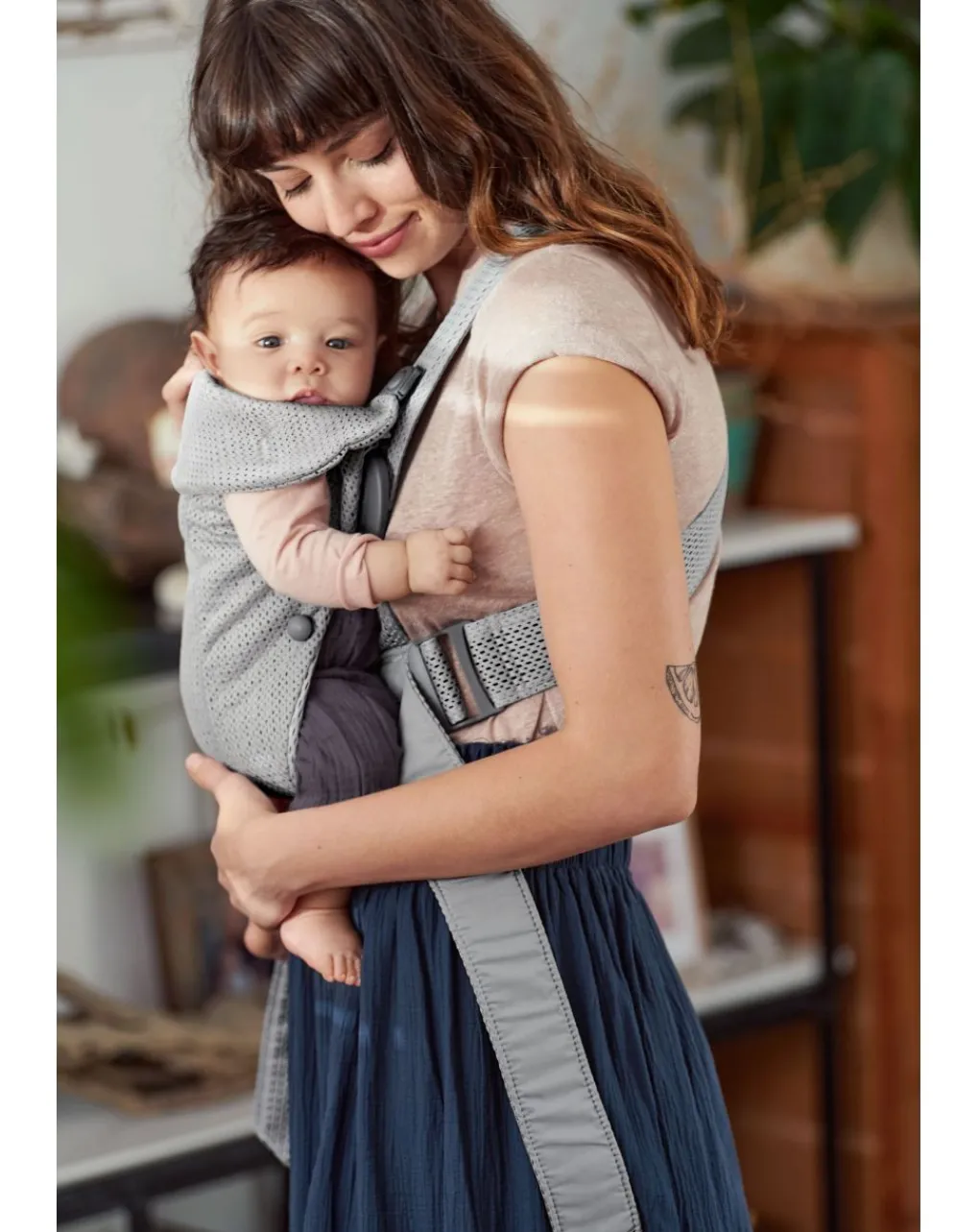 Baby Bjorn Marsupi E Zaini-Marsupio Mini 3D Mesh Grigio - Babybjorn