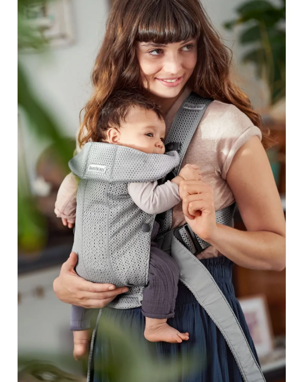 Baby Bjorn Marsupi E Zaini-Marsupio Mini 3D Mesh Grigio - Babybjorn